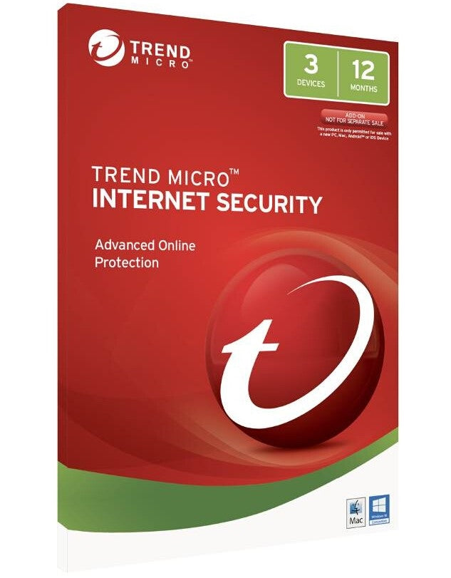 Trend Micro Internet Security 3 Device 1 Year OEM