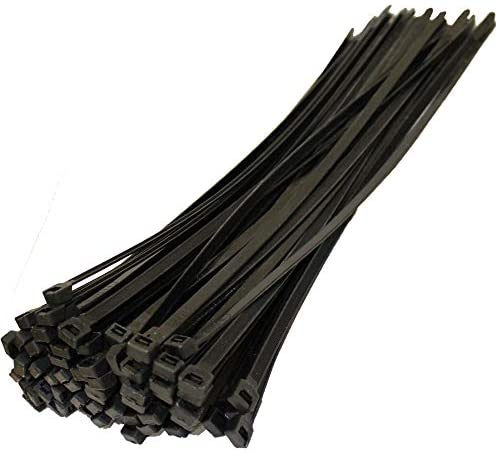 2.5x100mm Nylon Black Cable Tie Bundle