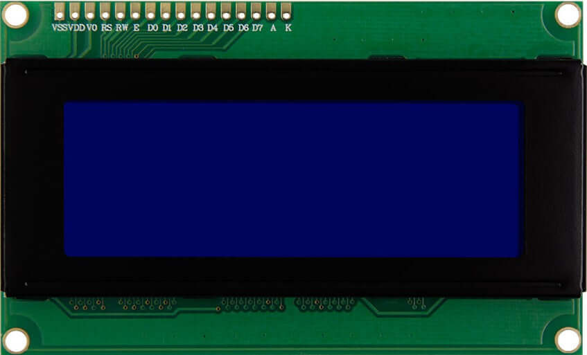 20x4 Blue Backlight LCD Display