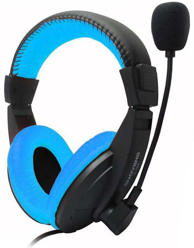 3.5mm Aux Stereo PC/ PS4 Gaming Headset Blue