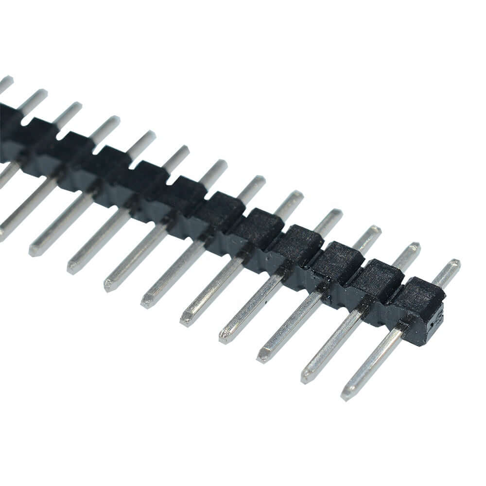 40Pin 2.54mm Black Single Row Straight Male Pin Header
