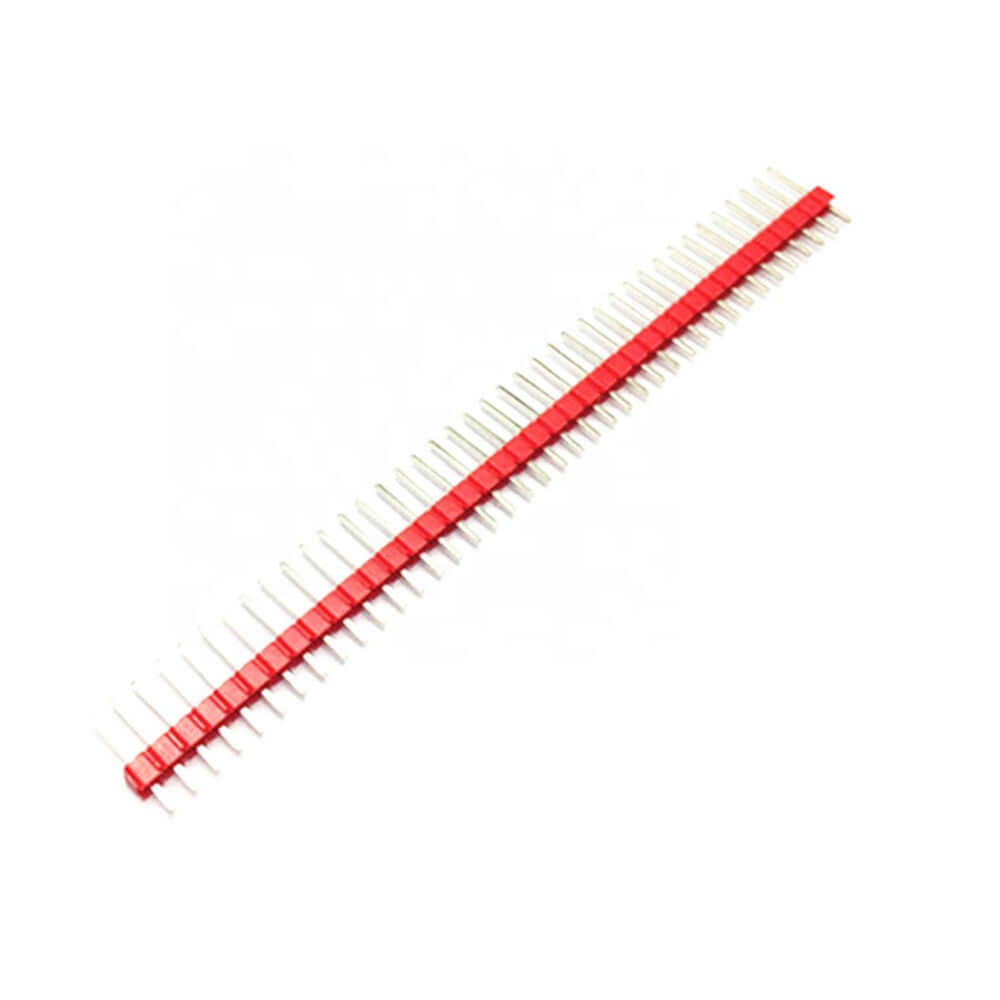 40Pin 2.54mm Red Single Row Straight Male Pin Header
