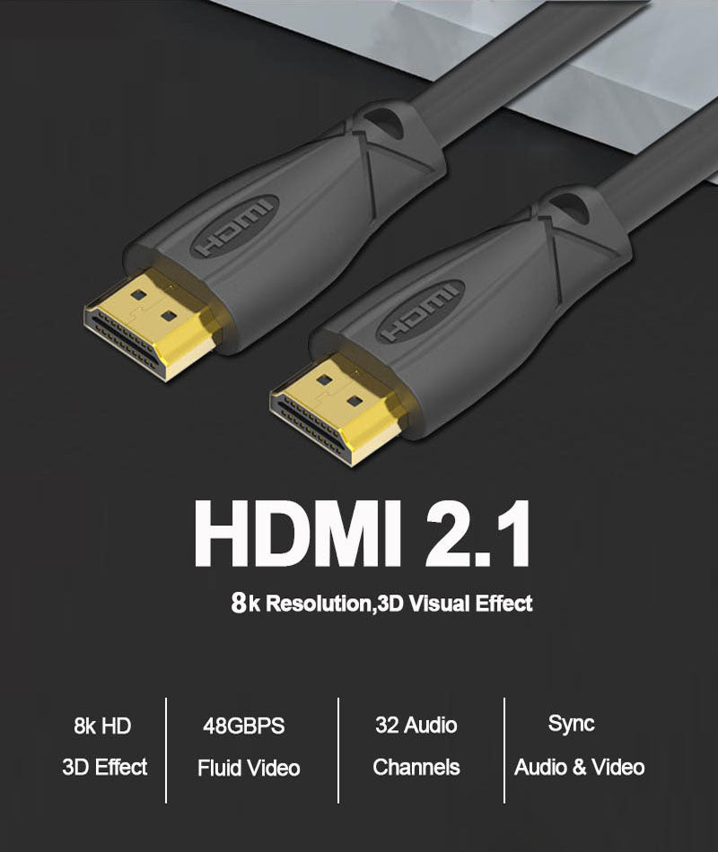 8K Gold Plated HDMI Cable 3M Promotional Image