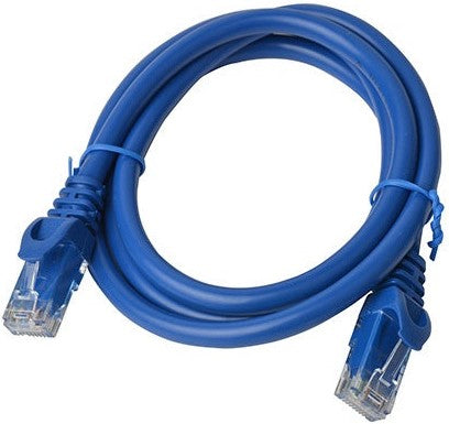 8Ware Cat6a UTP Ethernet Cable 1m Snagless Blue