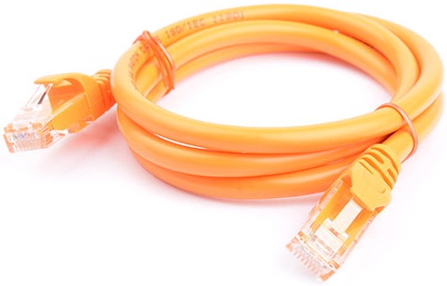 8Ware Cat6a UTP Ethernet Cable 1m Snagless Orange