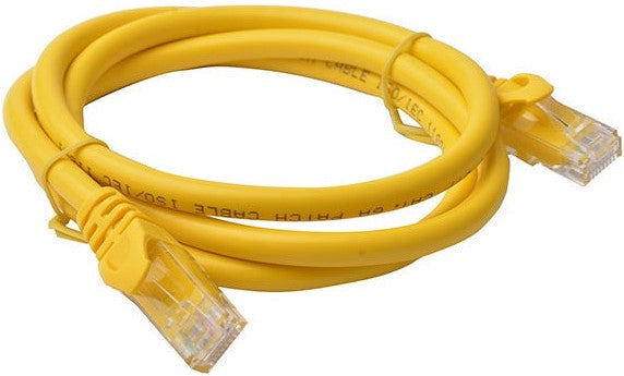 8Ware Cat6a UTP Ethernet Cable 1m Snagless Yellow