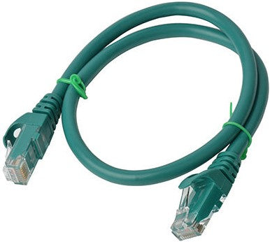 8Ware Cat6a UTP Ethernet Cable 25cm Snagless Green