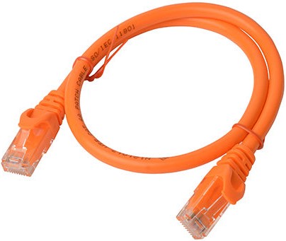 8Ware Cat6a UTP Ethernet Cable 25cm Snagless Orange