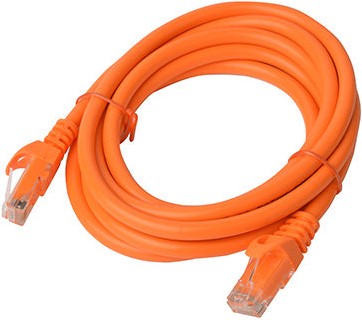 8Ware Cat6a UTP Ethernet Cable 2m Snagless Orange