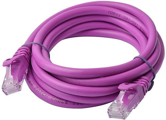 8Ware Cat6a UTP Ethernet Cable 2m Snagless Purple