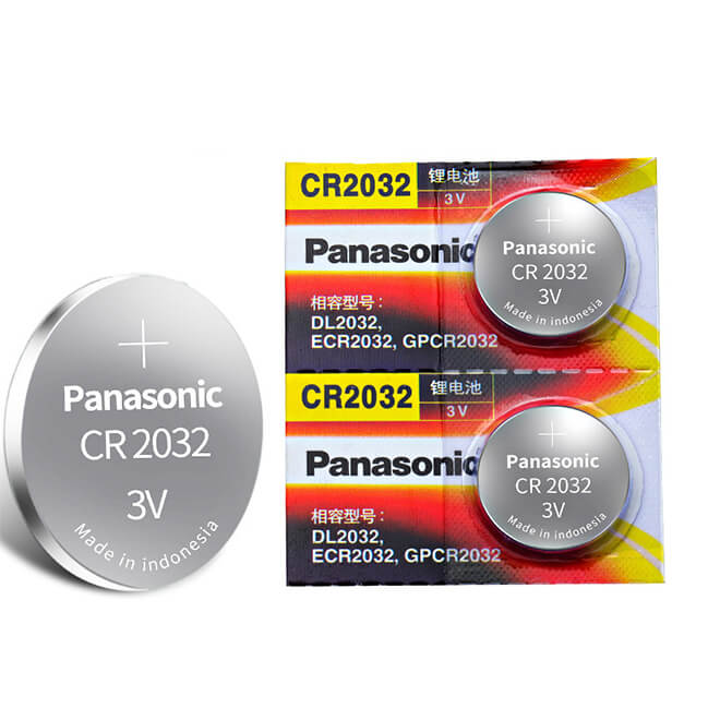 Panasonic CR2032 Lithium 3V 220mAh Coin Cell Battery
