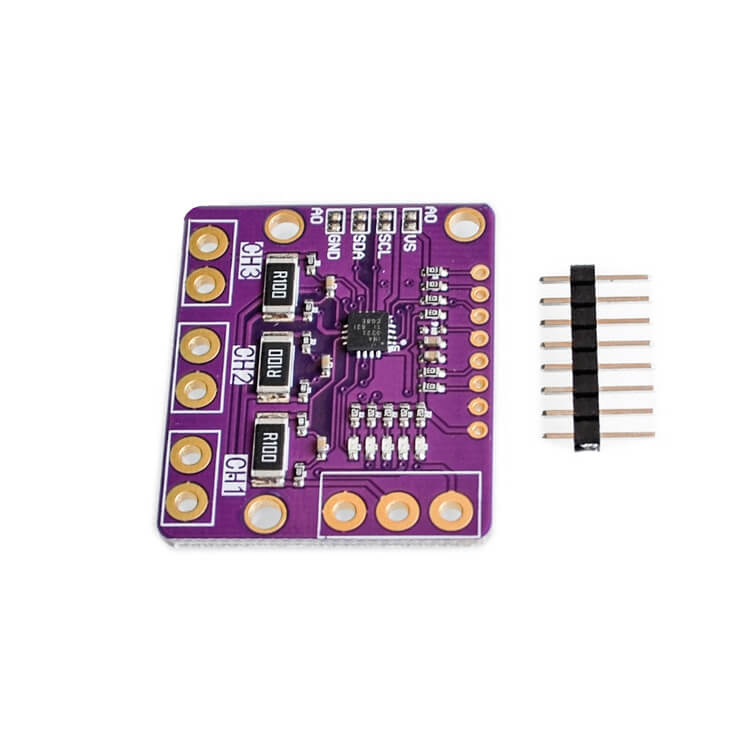 MCU-3221 INA3221 Triple-Channel Shunt Current Power Supply Voltage Monitor Sensor