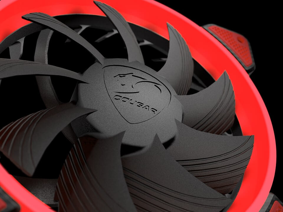 Cougar V12FR Red LED 120mm Fan