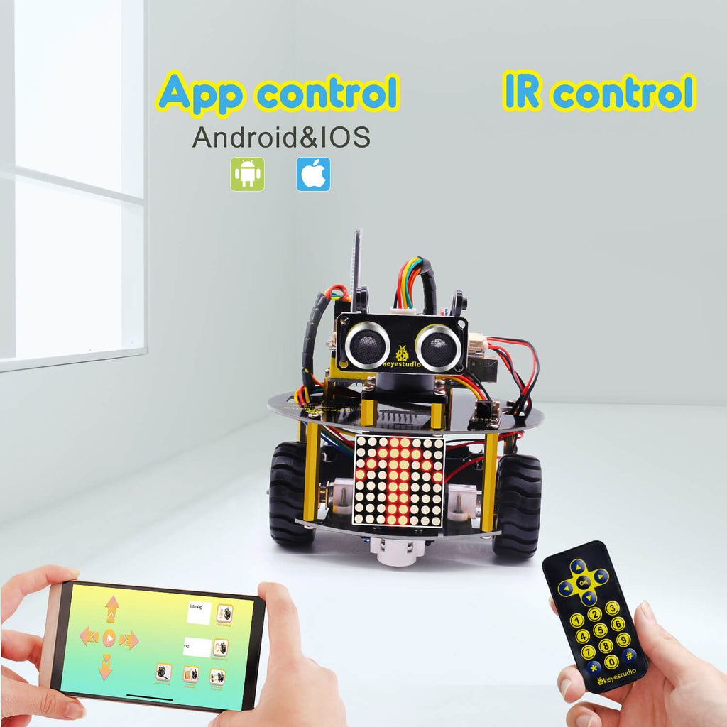 Keyestudio Bluetooth Line Tracking Smart Turtle Robot V3.0