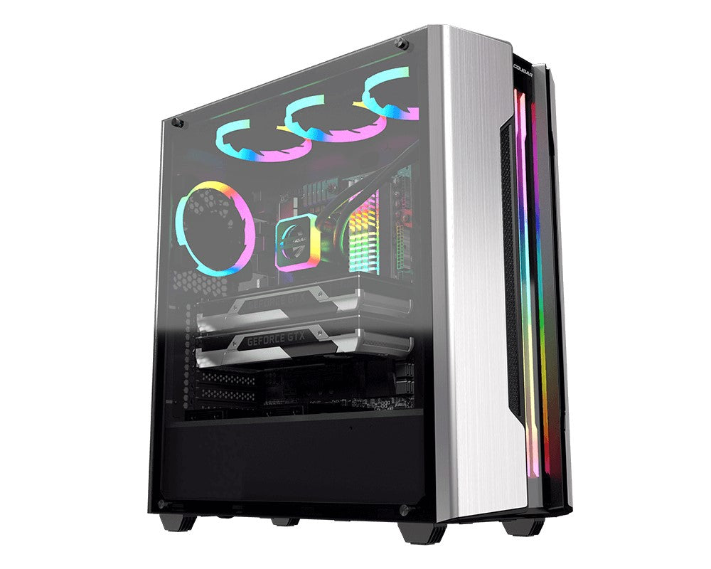 Cougar Gemini-S Silver RGB Tempered Glass Gaming Case