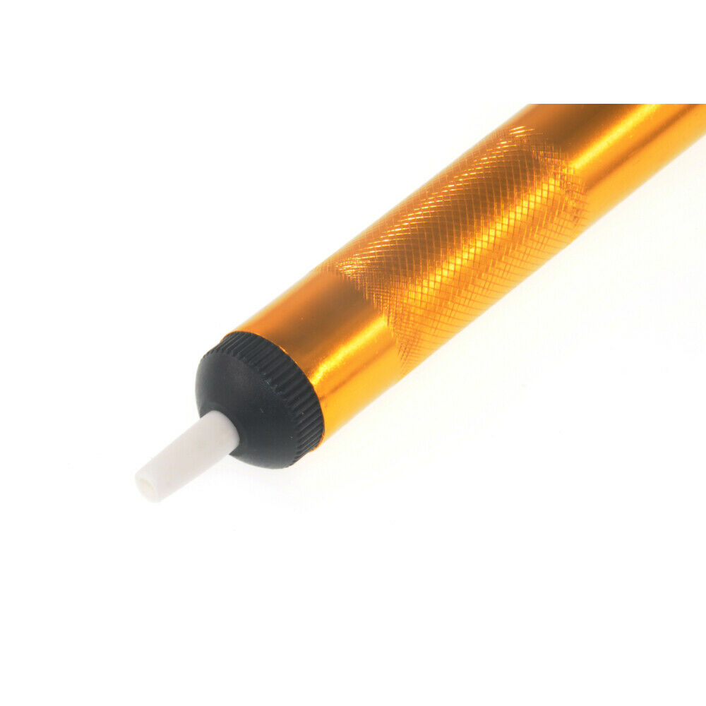Aluminum Metal Desoldering Pump Orange Tip Close Up