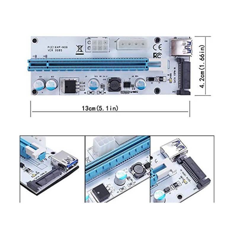 PCI-E 1X to 16X Riser Pack