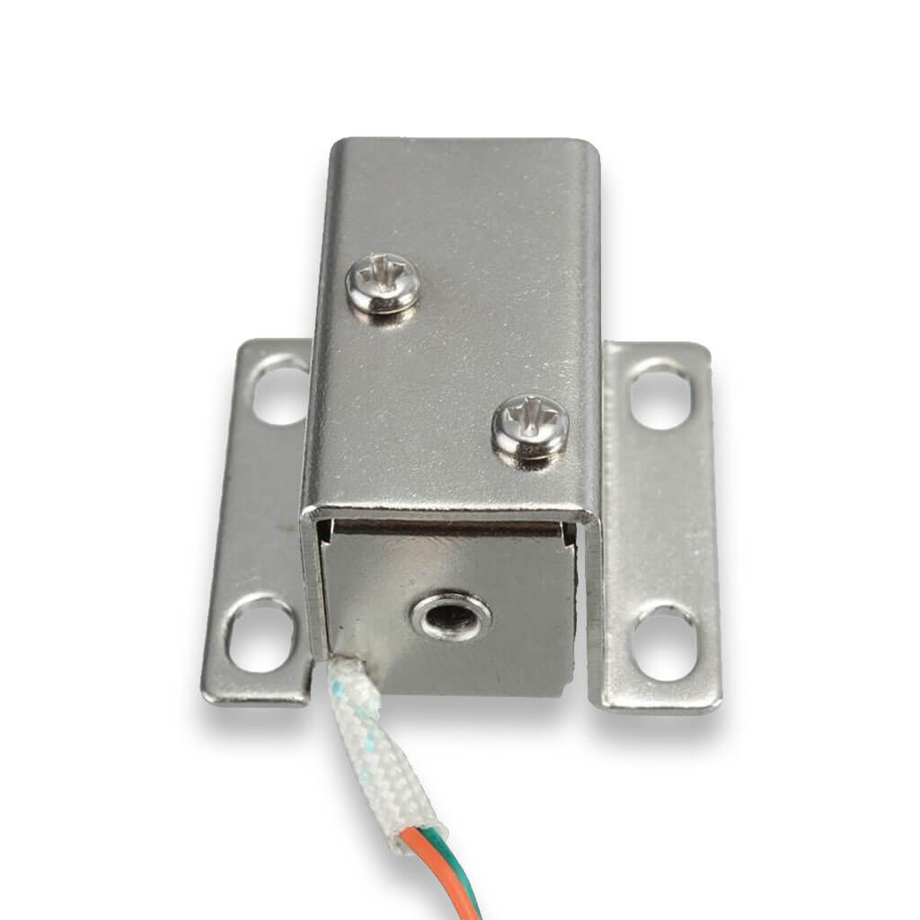 12V DC Mini Solenoid Electric Push-Pull Cabinet Lock Rear View
