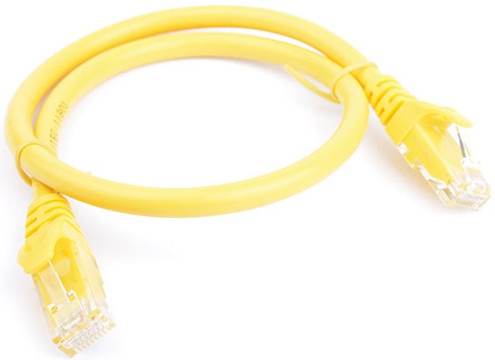 8Ware Cat6a UTP Ethernet Cable 25cm Snagless Yellow