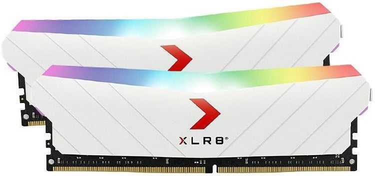 PNY XLR8 16GB (2x8GB) DDR4 UDIMM 3600MHz CL18 White RGB Desktop RAM