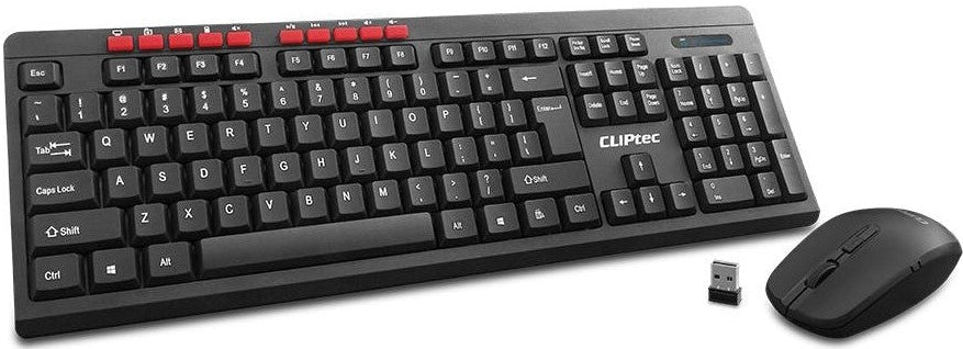 CLiPtec Essential Air Wireless Multimedia Keyboard and Mouse