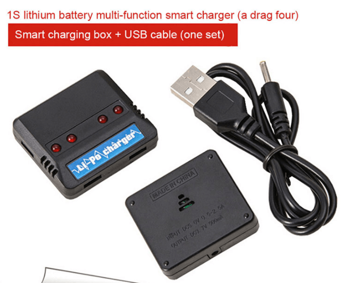 4.2V 500mAh 4 in 1 Overcharge Protection USB Balance Charger Contents