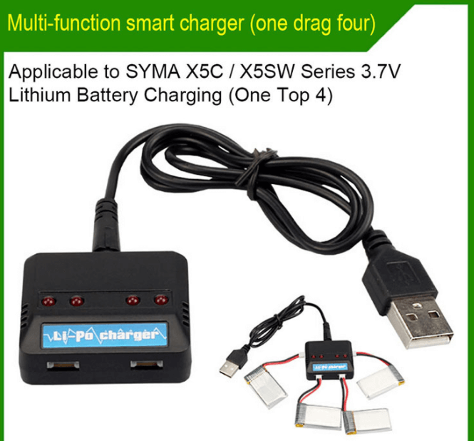 4.2V 500mAh 4 in 1 Overcharge Protection USB Balance Charger Applications