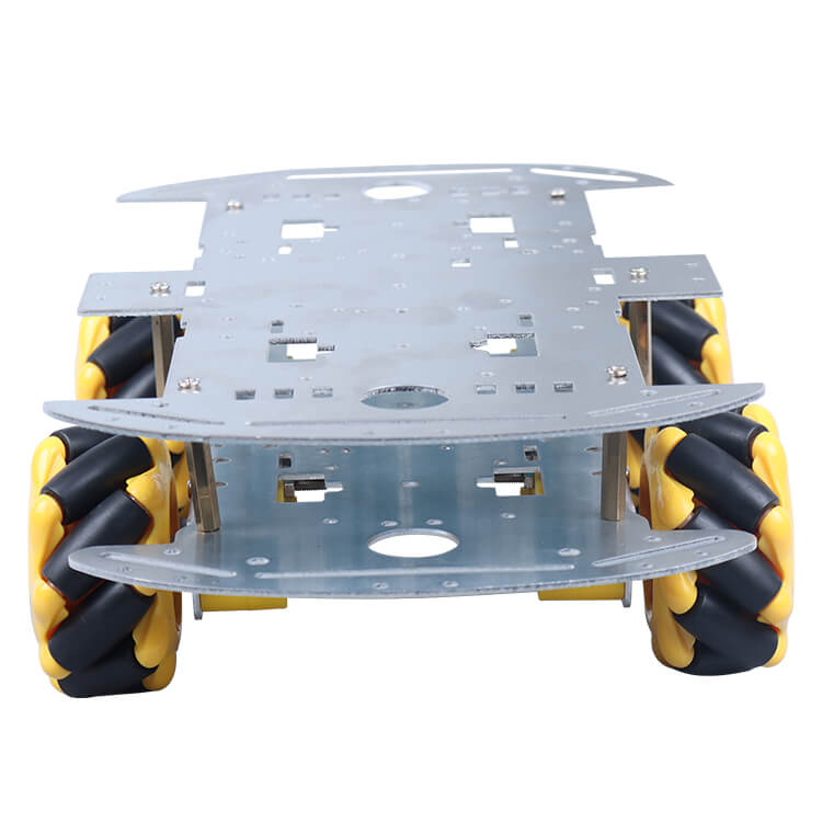 DIY 4WD Smart Car Chassis Kit Double Layer Aluminimum Alloy