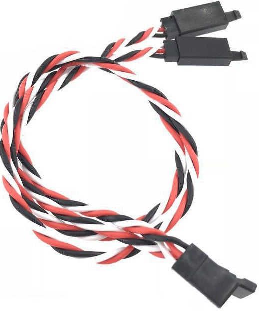 Futaba-Twisted 100cm Female to Male Extension Cable (BRW)