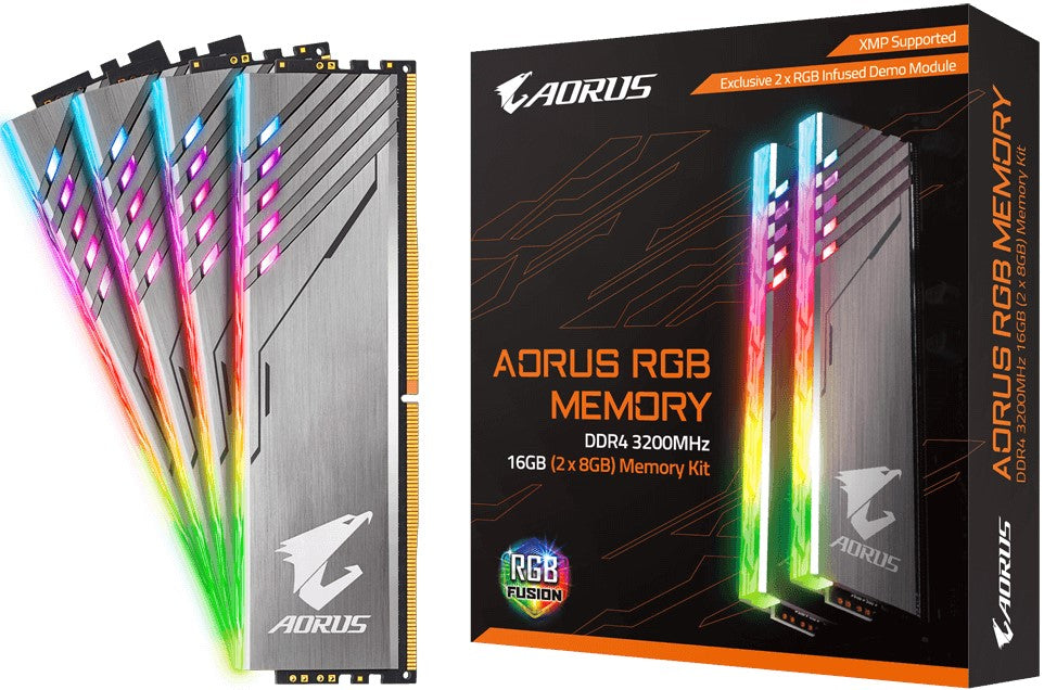Gigabyte AORUS RGB 16GB (2x8GB) DDR4 3200MHz + Demo Kit