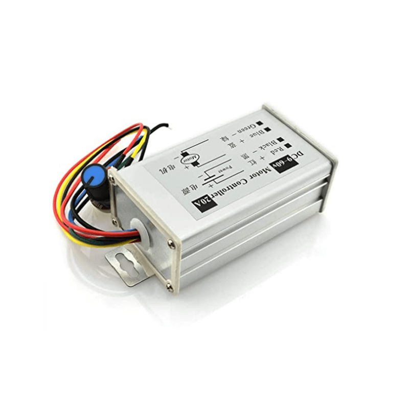20A 9-60V DC Motor Speed Controller Reverse Side View