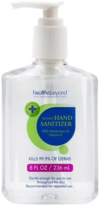 Health & Beyond Instant Hand Sanitiser Gel 236ml Pump