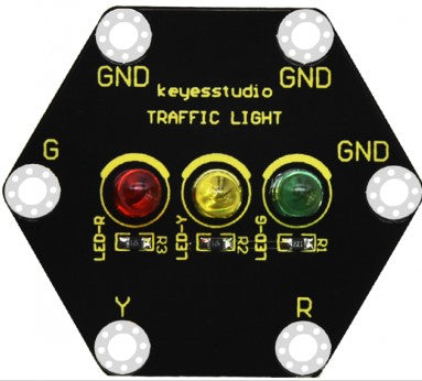 Keyestudio MicroBit Honeycomb Traffic Light Module