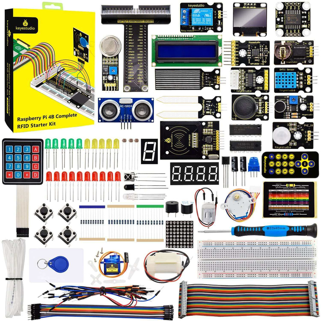 Keyestudio Raspberry Pi 4B Complete RFID Starter Kit