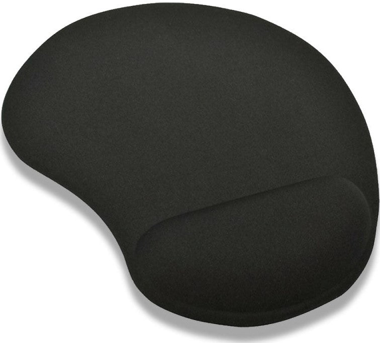 Mouse Pad with Wrist Rest Black (top view)