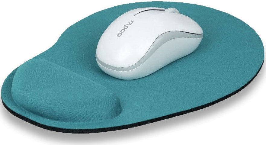Mouse Pad with Wrist Rest Blue