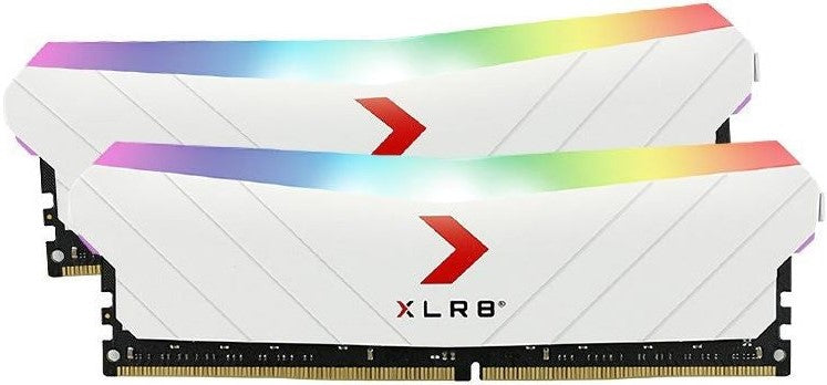 PNY XLR8 32GB (2x16GB) DDR4 UDIMM 3200MHz CL16 White RGB Desktop RAM