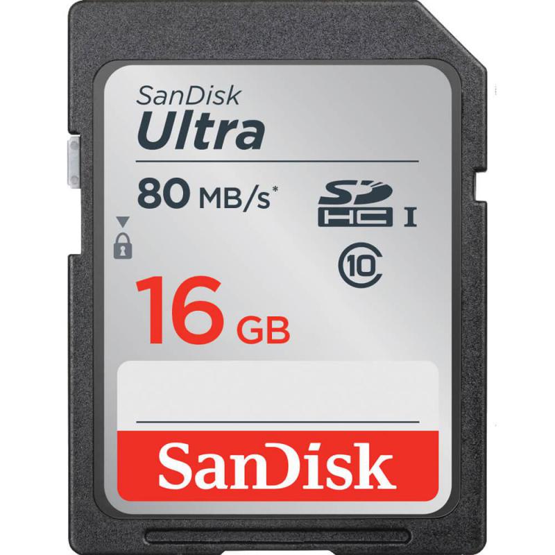 SanDisk Ultra 16GB SDHC SDXC UHS-I Memory Card