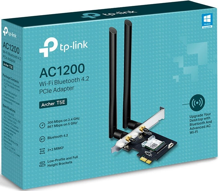 TP-Link Archer-T5E AC1200 Wifi + BT PCIe Adapter