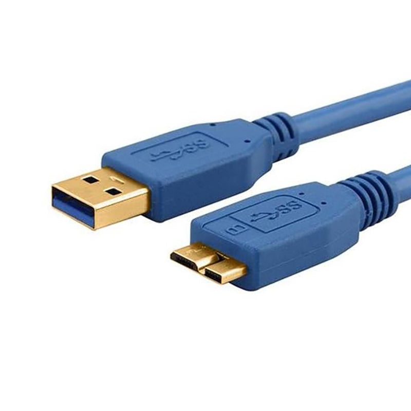 USB 3.0 Type Micro B 3m Blue Cable