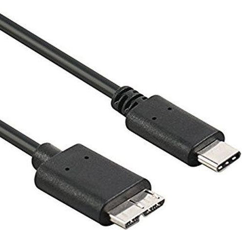 USB 3.1 Type C to Micro B Male 1m Black Cable