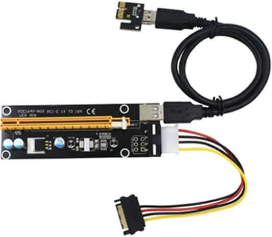 VER006 4Pin PCIE 1X To 16X Riser Card
