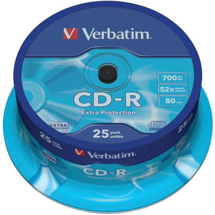 Verbatim CD-R 700MB 52x Spindle 25pk