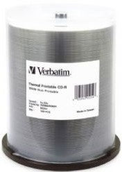 Verbatim CD-R 700MB 52x Spindle White Wide Thermal 100pk