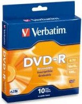 Verbatim DVD-R 4.7GB 16x Spindle 10pk