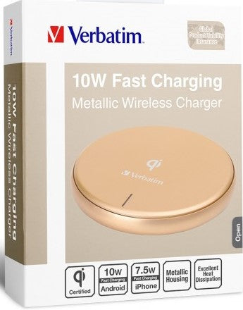 Verbatim Metallic Wireless Charger Gold
