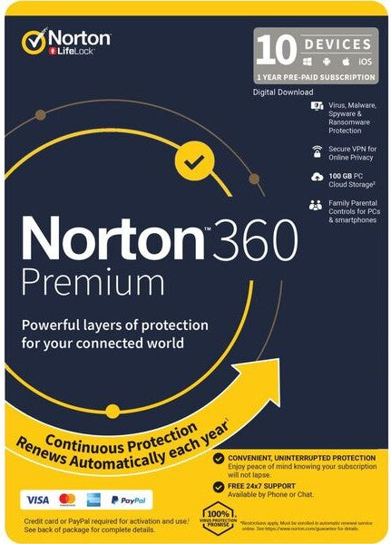Norton 360 Premium 10 Device 1 Year